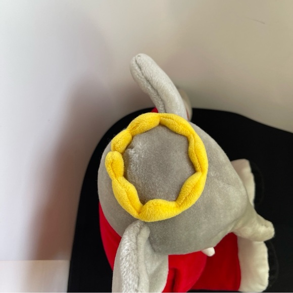 Gund Babar the Elephant Plush 1988 Macy’s 14” Red Suit Vintage Xmas - Picture 5 of 10